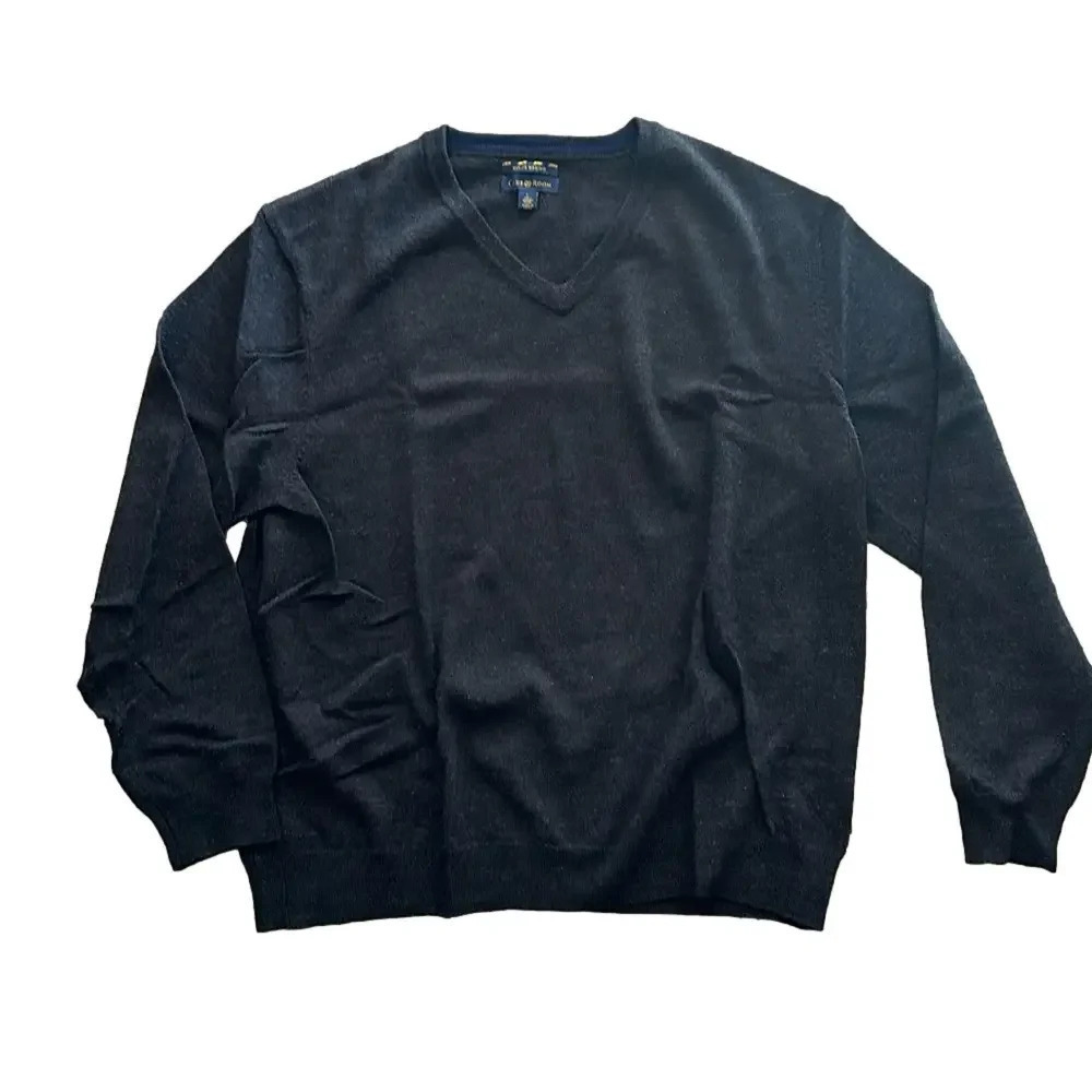 Club Room Estate Merino V-Neck Sweater Size L